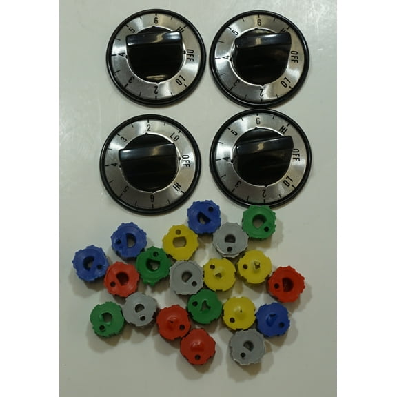 Electric Range Knob Kit for Whirlpool, AP3107813, PS370044, 4378470