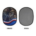 thumbnail image 2 of Pofeuu Fireworks Print Silicone Pot Mat Mitten With Hanging Loop Heat Resistant Oven Mitts Non-Slip Bbq Baking Smoking Potholders, 2 of 7