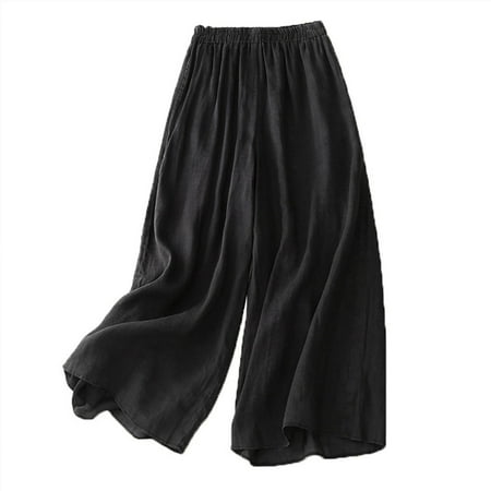 

Owordtank Womens Wide Leg Elastic Waist Casual Lounge Pajamas Pants