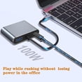 thumbnail image 4 of Hub USB C, adaptador USB C multipuerto para Macbook Pro y Air, excelente accesorio para expandir su dispositivo, concentrador de dongle 4 en 1 con HDMI 4k, VGA, USB 3.0 HKI, 4 of 5