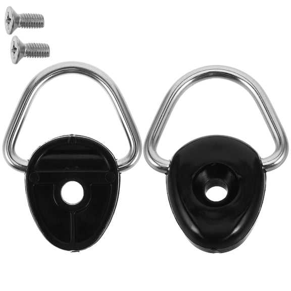 QIDITONG 2pcs Kayak D-Rings Kit Canoe Boat Fishing Rigging D-Rings Sailing Camping Hardware Accessories With Screw Mounting Tie Down Buckles