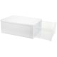 thumbnail image 2 of 1 Pc Plastic Storage Box Underwear Container Drawer Style Storage Case (White), 2 of 4