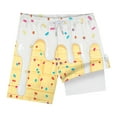 thumbnail image 4 of Gubotare Kids Swim Trunks Boys Swim Trunks with Compression Liner Big Kids Bathing Suit Quick Dry Board Shorts (White,Size 6-7 Years), 4 of 7