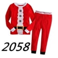 thumbnail image 1 of Conjunto de ropa de dormir para niños y niñas, conjunto de pijamas de dibujos animados, muñeco de nieve, Reno, Navidad, Papá Noel, novedad, 1 of 4