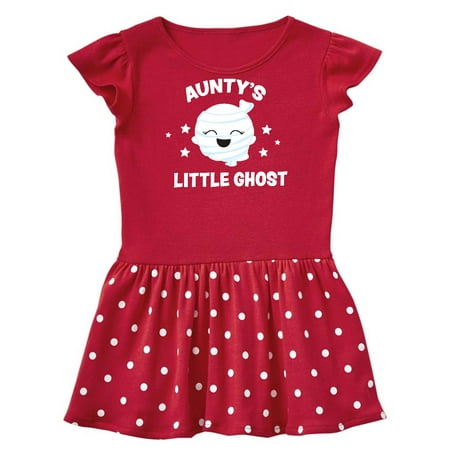 

Inktastic Cute Aunty s Little Ghost with Stars Gift Baby Girl Dress