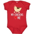 thumbnail image 3 of Inktastic My Chickens Love Me Boys or Girls Baby Bodysuit, 3 of 5