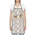 thumbnail image 3 of Pofeuu Retro Bunny Print Aprons with Pockets, Cute Aprons for Kitchen, Cooking, Server, Barber, Chef Apron, 3 of 7