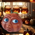 thumbnail image 4 of YFTDEF Humanoid Halloween Decoration, Resin Pumpkin Decor, Whimsical Fall Accent, Weighted Base for Safe Sitting, Perfect for Halloween Arrangements and Festive Decor, 4 of 4