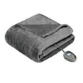thumbnail image 6 of Beautyrest Heated Microlight to Berber Solid Blanket, Twin, Grey, 6 of 14