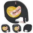 thumbnail image 4 of Thermal Paper Label Tape Cute Labeling Ribbon Sticker Pink Daisy for Dymo 12mm, 4 of 18