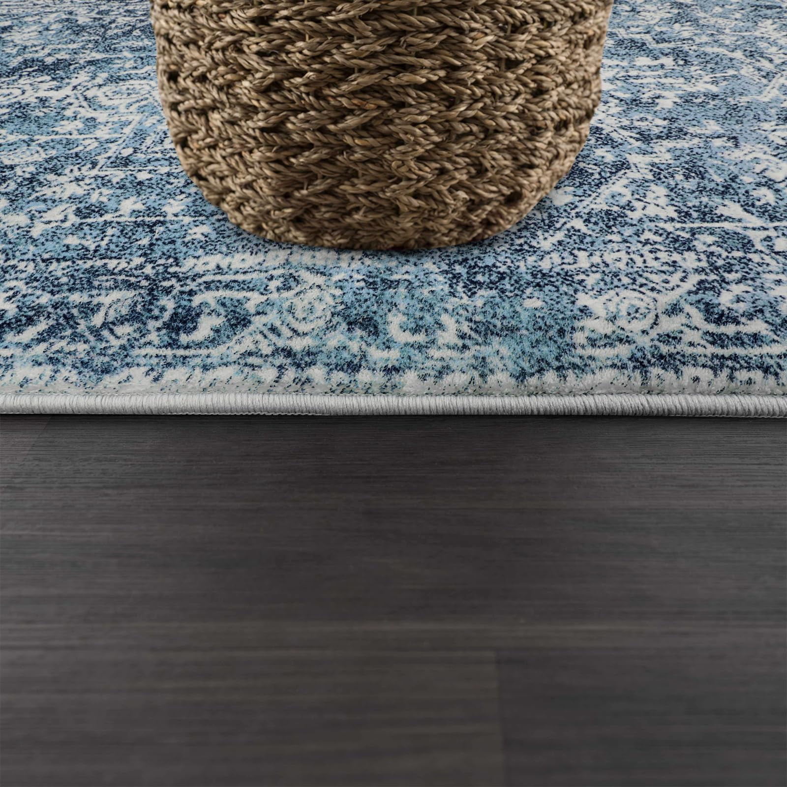 Wonnitar Vintage 3x5 Rug, Washable Rug Runner for Hallways Non-Slip, Traditional Non-Shedding Entryway Mat Soft Carpet for Bathroom Foyer Bedroom