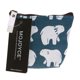 thumbnail image 3 of Bolsa Monedero de lona con llave portátil con cremallera coreana a la moda para mujer (oso polar), 3 of 8