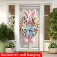thumbnail image 3 of Easter Door Cover 35 x 71 Inch Elegant Pink Floral Door Scene with Easter Bunny and Easter Eggs Arrangement and Soft Pastel Details for Seasonal Spring Door Decoration, Easter Decorations for Home, 3 of 24