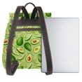 thumbnail image 3 of Fotbe Green Avocado Mochila Bolso con Estampado para Mujer, Mochila Antirrobo de Nylon Impermeable, Bolsa Ligera de Hombro, 3 of 4