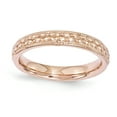 thumbnail image 1 of Bague en Argent Sterling Stackable Expressions Plaqué Or Rose Taille 9, 1 of 3