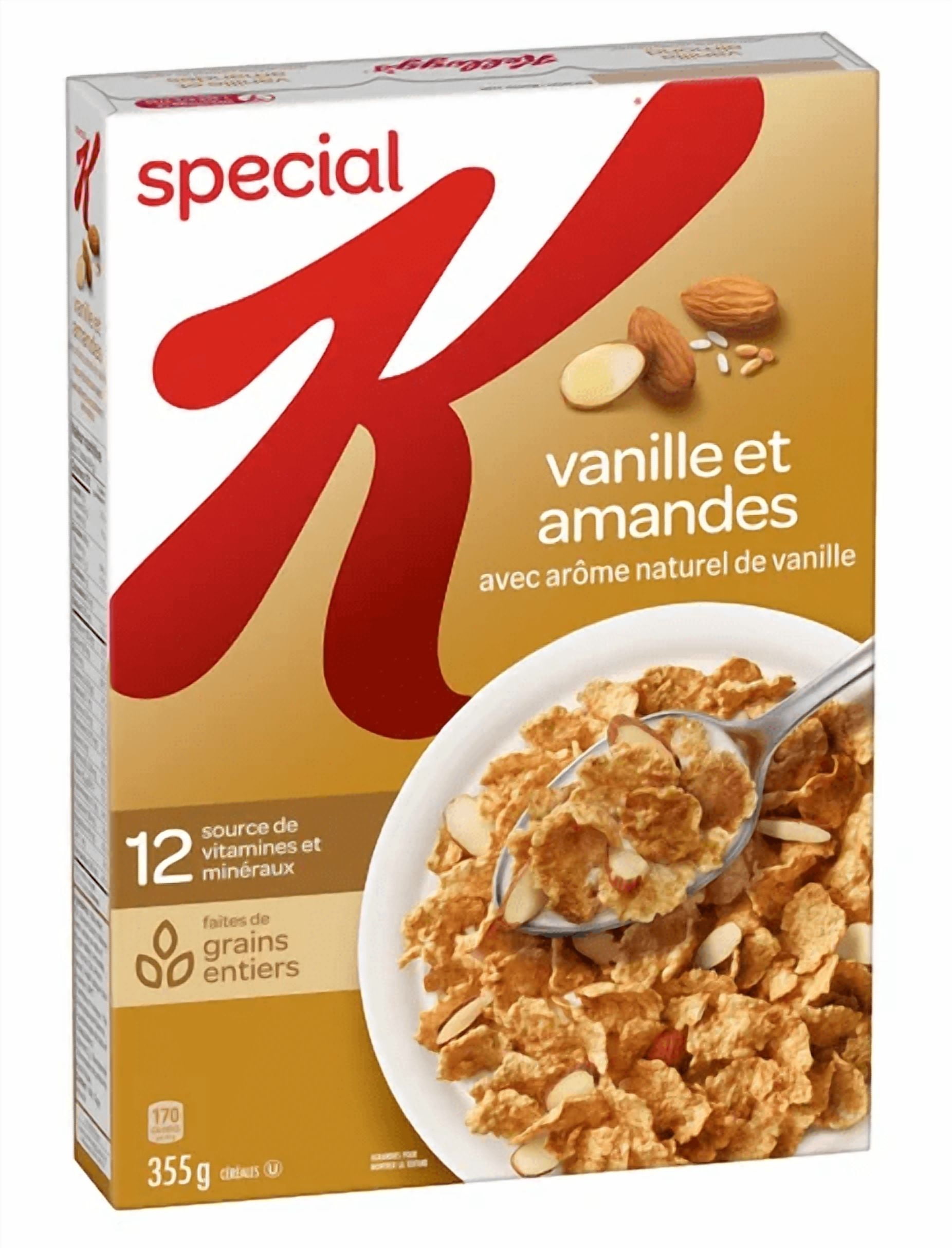 Kellogg's Special K Vanilla Almond Cereal, 355g (4 Pack)