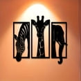 thumbnail image 6 of HELLOYOUNG Safari Animals Metal Wall Art Decor - 11.81in Elephant Giraffe Zebra Sculptures for Living Room, Patio Outdoor Metal Art, Unique Housewarming Gift, 6 of 10