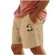 thumbnail image 1 of Pantalones Cortos para Hombre Cintura Elástica con Bolsillos Color Sólido Casual Cordón Suelto Pantalones Cortos de Ejercicio, 1 of 4