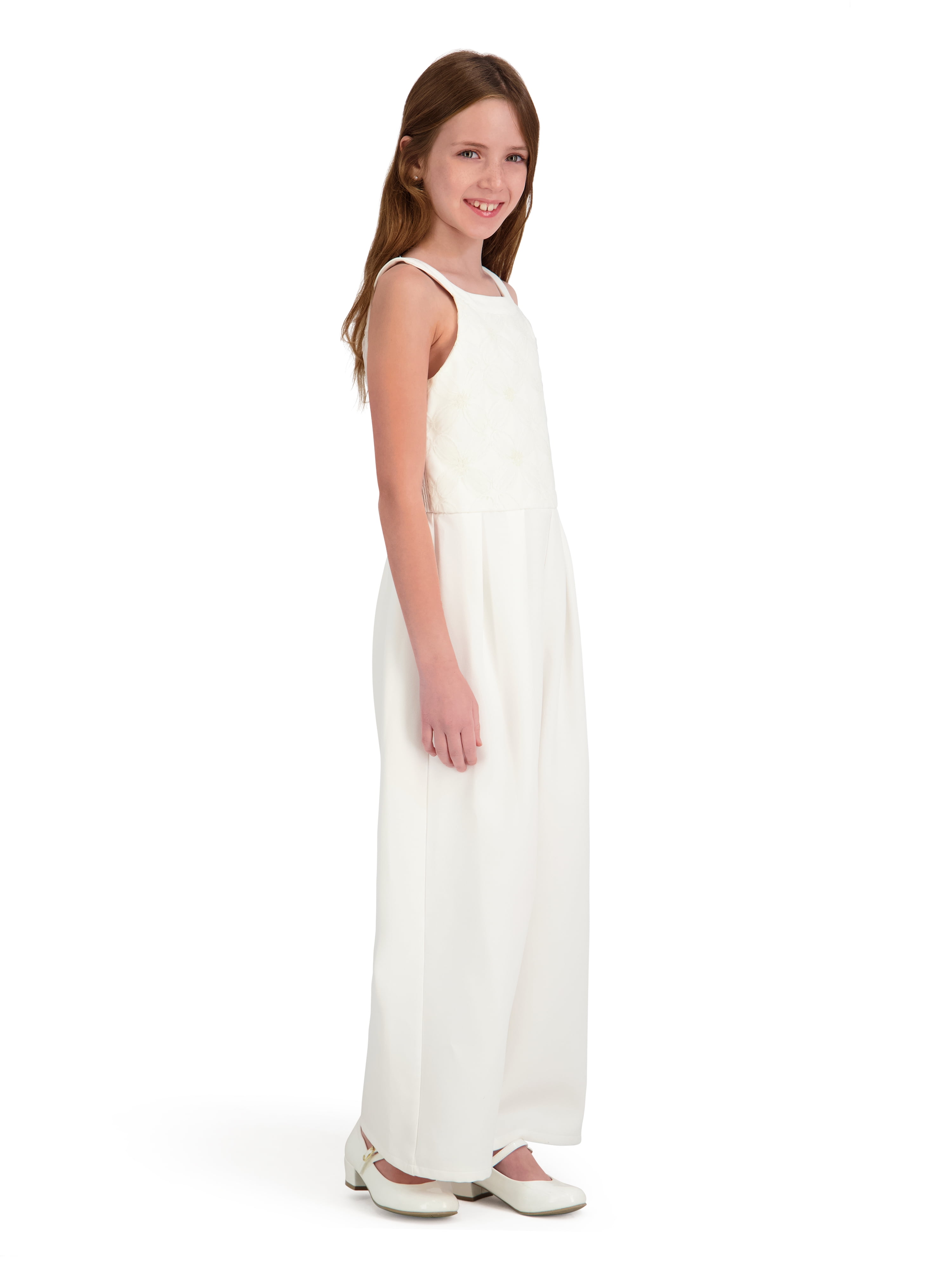 Kensie Girl Sleeveless Floral Soutache Jumpsuit, Sizes 4-16