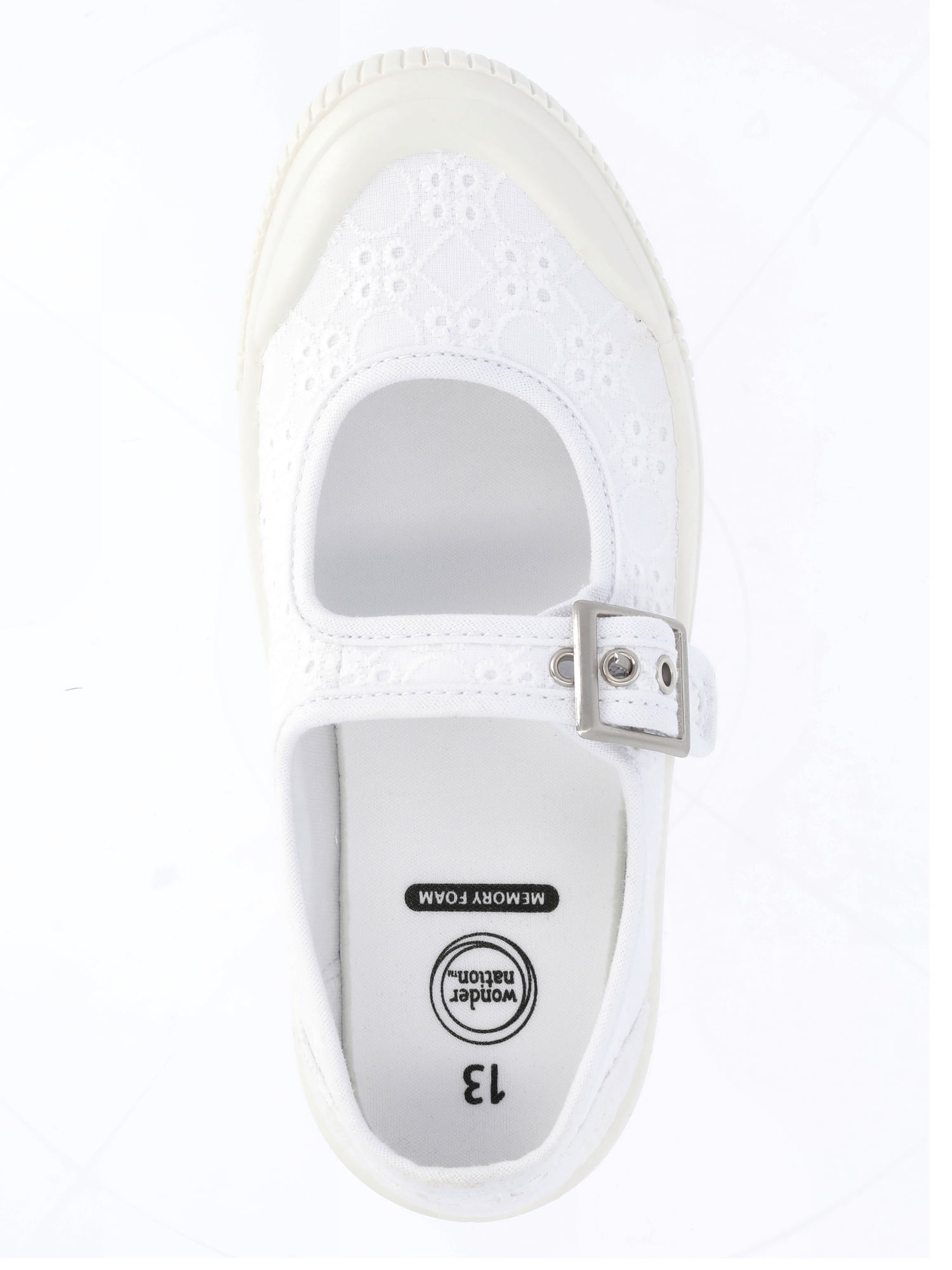 Wonder Nation Girls Casual Mary Jane Sneakers