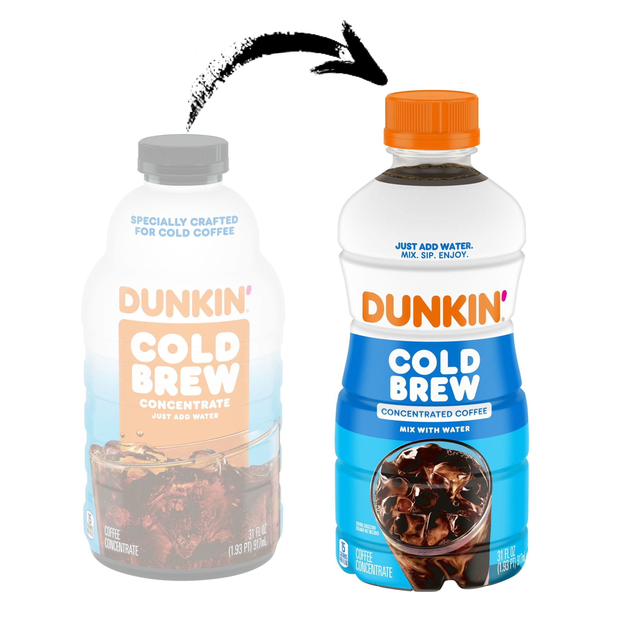 Dunkin’ Cold Brew Concentrated Coffee, 31 Fl oz Bottle