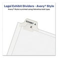 thumbnail image 3 of Preprinted Legal Exhibit Side Tab Index Dividers, Avery Style, 26-Tab, Exhibit A - Exhibit Z, 11 X 8.5, White, 1 Set, (1370) | Bundle of 10 Sets, 3 of 6