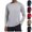 Light Gray, variant on HAJWOH Men's Long Sleeve Shirts UV Sun Protection Athletic Shirts for Fishing Hiking Swimming Running