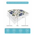 thumbnail image 5 of Quilts Twin Size Bedding Set, Navy Blue White Floral Lightweight Quilted Comforter, Farmhouse Flowers Botanical Leaf Soft Reversible Bedspread Coverlet with Pillow Covers for All Season, 68" x 86", 5 of 7