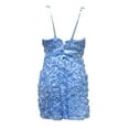 thumbnail image 6 of Telankuip 3D Flower Homecoming Tank Dress for Women Tulle Short Formal Mini Bridal Dresses Trendy Sleeveless Slimming Solid Color Elegant Bodycon Dressy Blue L, 6 of 8