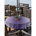 thumbnail image 6 of Dark Purple Grey Ombre Outdoor Tablecloth with Umbrella Hole, Modern Abstract Art Gradient Spillproof Waterproof Outdoor Table Cover, Patio Tablecloths for Party/Garden/Picnic, Round 60 inch, 6 of 9