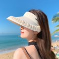 thumbnail image 1 of Ganfancp Sombrero de Protección Solar Plegable Fácil de Transportar Gorra Hueca para El Sol de Mujer para Salidas Al Aire Libre En Verano Rebajas Flash Deals 1X Sombrero, 1 of 7