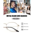 thumbnail image 4 of Eyeglasses Pro Acme Fashion con montura redonda de metal de 53 mm, unisex, 4 of 5