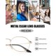 thumbnail image 4 of Eyeglasses Pro Acme Fashion con montura redonda de metal de 53 mm, unisex, 4 of 5