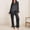 Black, variant on Nooxsoe Womens Long Sleeve Pajamas Soft Able Pj Oversized Lounge Set Button Down Long Sleeve Long Sleeve Tops and Pants Long-sleeve Pajama Nightwear Pajama Sets Two Piece Outfits for Women Red S