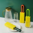 thumbnail image 4 of Non-Scratch Washing Scrubber,Long Sponge Bottle Cleaning Brushes,Long Handle Cup Cleaner,Bottle Scrubber,Bottle Brush,Brush Sponge,Hanging Bottle Sponge,Bottle Washer,Portable Sponge,1PC,11.2"x2.8", 4 of 4