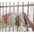 thumbnail image 5 of Stainless Steel Sock Rack, Windproof Swivel Hook For Socks, Underwear, Shoe Insoles, Baby Clothes, Gloves (2 Pack), 5 of 5