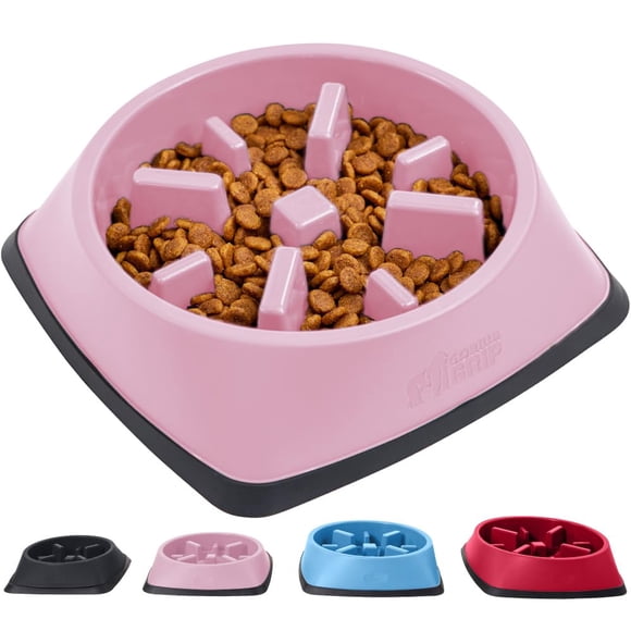 Slow Feeder Bowl Gorilla Grip, 100% libre de BPA, para gatos y perros