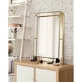 thumbnail image 7 of Kate and Laurel Lamson Transitional Framed Wall Mirror, 20 x 30, Gold, Sophisticated Glam Wall Decor, 7 of 7