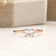thumbnail image 5 of 14K Rose Gold Oval Moonstone Solitaire Engagement Ring for Women, 5 of 5