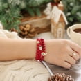 thumbnail image 5 of OAVQHLG3B Christmas Bracelets for Women, Snowflake Santa Claus Christmas Tree Festive Beaded Bracelets Stackable Stretch Friendship Bracelets, 5 of 5