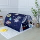 thumbnail image 3 of Billuyoard Tienda de campaña interior de tela para niños, casa de juegos con castillo de dibujos animados con luces de cadena para niños y Conjuntos de muebles de dormitorio A, 3 of 5