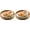 13.8" (Pack of 2), variant on XIMEI 13.8" Large Round Bamboo Serving Tray with Handles, Round Ottoman Food Tray for Serving Breakfast/Drinks/Snack
