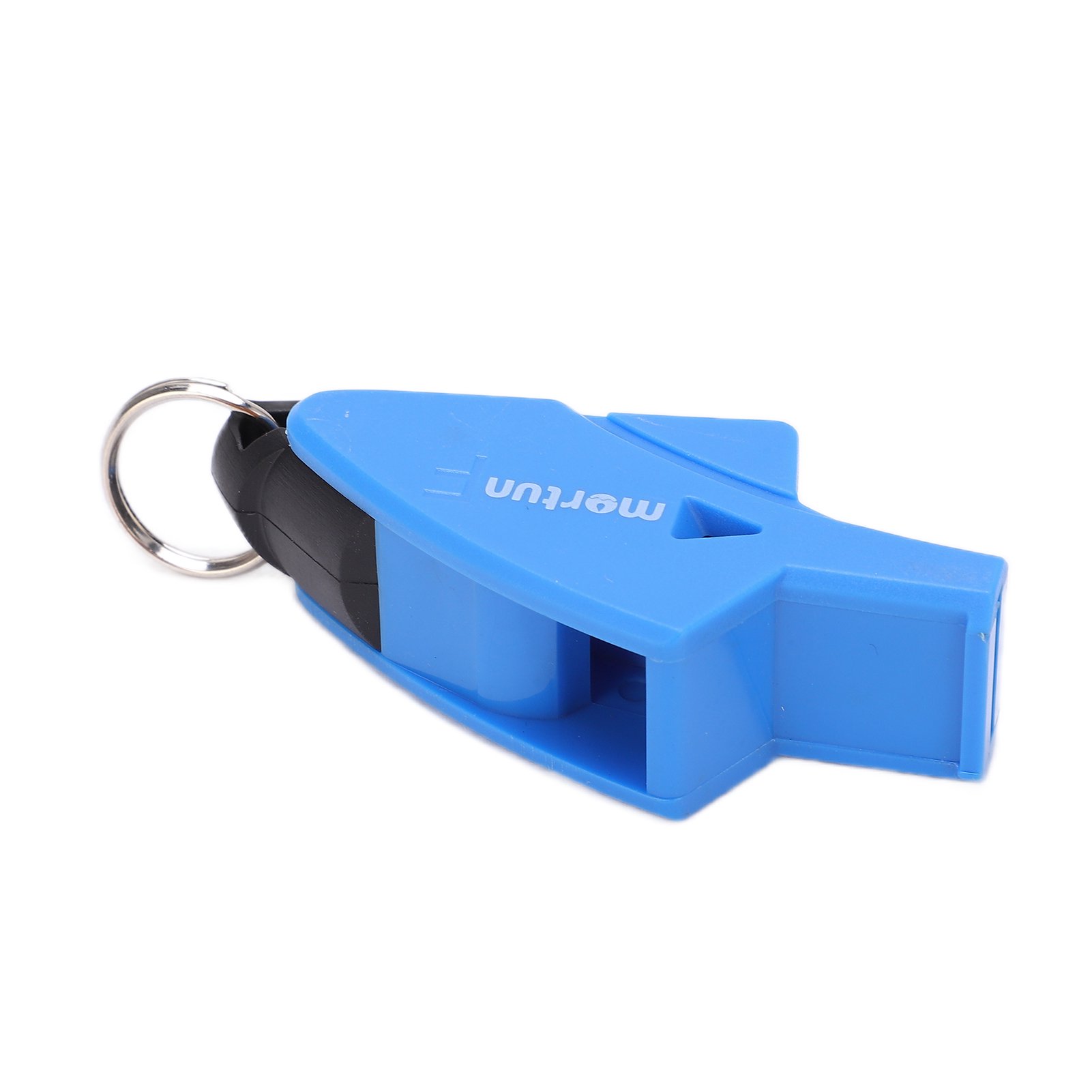 M Buder Professional Dolphin Sports Whistle with 2 Finger Clips for Football Basketball Volleyball Referees Coaches Outdoor Survival Emergency Training - Blue Color (3.15 inches / 8 cm) Loud Sound