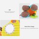 thumbnail image 4 of Juguetes de piscina, juguetes para bebés, juguetes para niños pequeños, juguete de actividad para bebés y mordedor con sonajero multisensorial, texturas y sonido de arrugas, animales de peluche de pap, 4 of 9