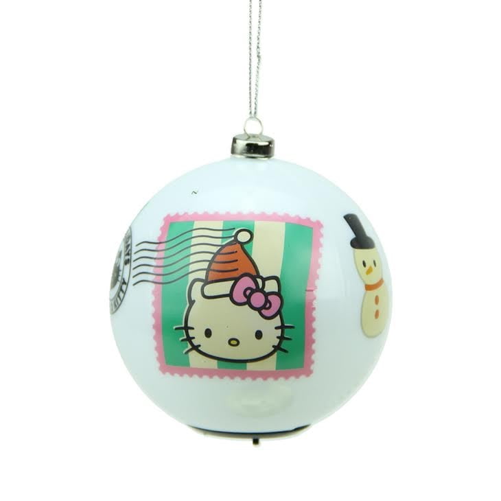 Carlton Cards 3.25" Heirloom LED Lighted Hello Kitty Ball Christmas