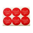 thumbnail image 1 of 24Pcs Cookies Cake Package Label Round Seal Sticker Love You Adhesive Paper Sticker for Gift Baking Chocolate, 1 of 5