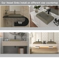 thumbnail image 3 of CASAINC Concrete Rectangular Bathroom Vessel Sink Art Basin in Taupe Clay with X-Diversion Line and The Same Color Drainer, 3 of 8