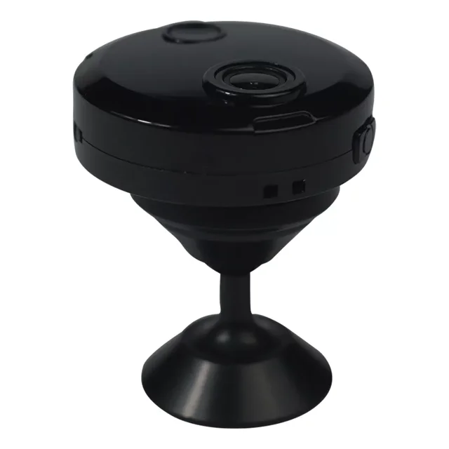 Mini Camara De Seguridad Wifi Hd Recargable Vision Nocturna Color Negro Hotu
