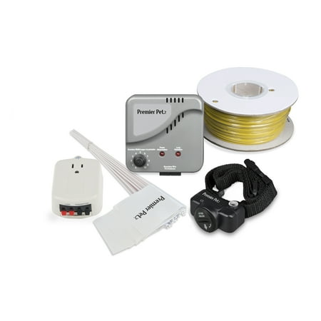 - Premier Pet In-Ground Fence with Tone/Beep and Static -Underground Wire, Dog Containment System Can Expand to Cover up to 5 Acres - Waterproof Collar