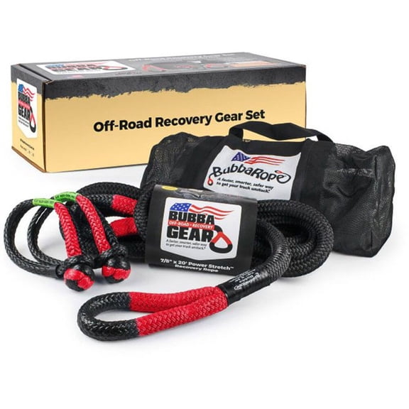 Bubba Rope 7/8 Inch X 30 Ft. Red Eye Off-Road Truck Recovery Gear Set